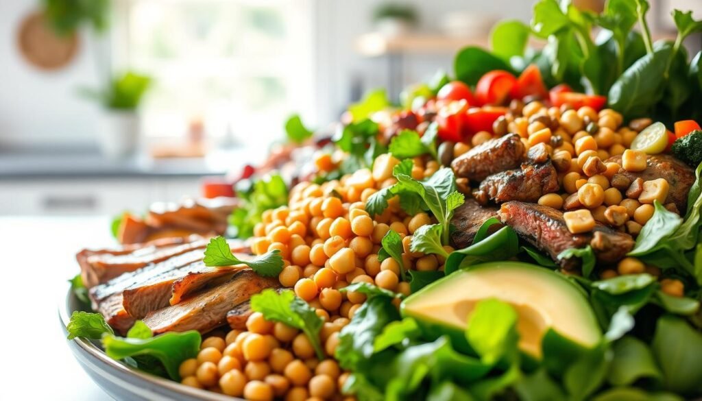 high-protein salad recipes