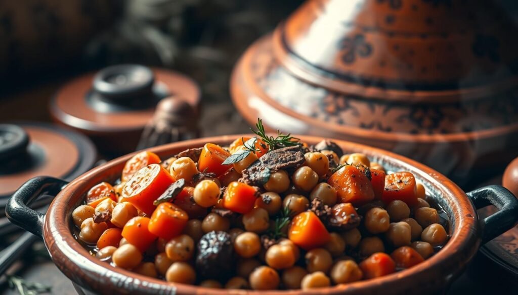 moroccan-spiced carrot chickpea tagine flavorful meat-free recipes