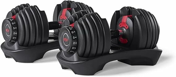 Pair of adjustable dumbbells