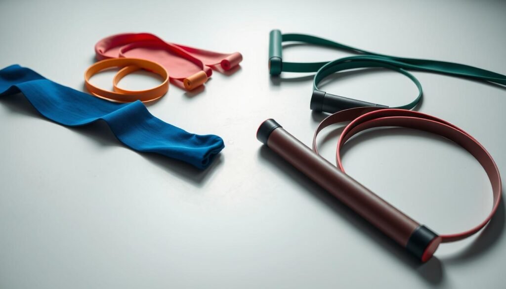 Different types of resistance bands for glute exercises