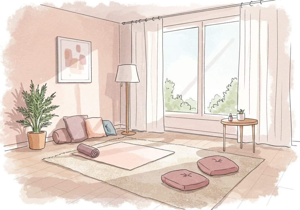 How to create a relaxing home workout space for pregnancy cover