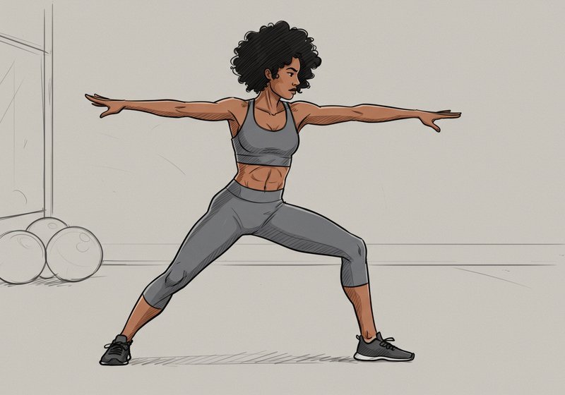 a sketch of a female prefoaming Safe exercises