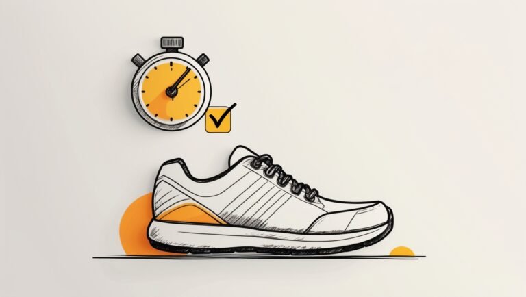 Calendar checkmarks representing consistency with exercise.